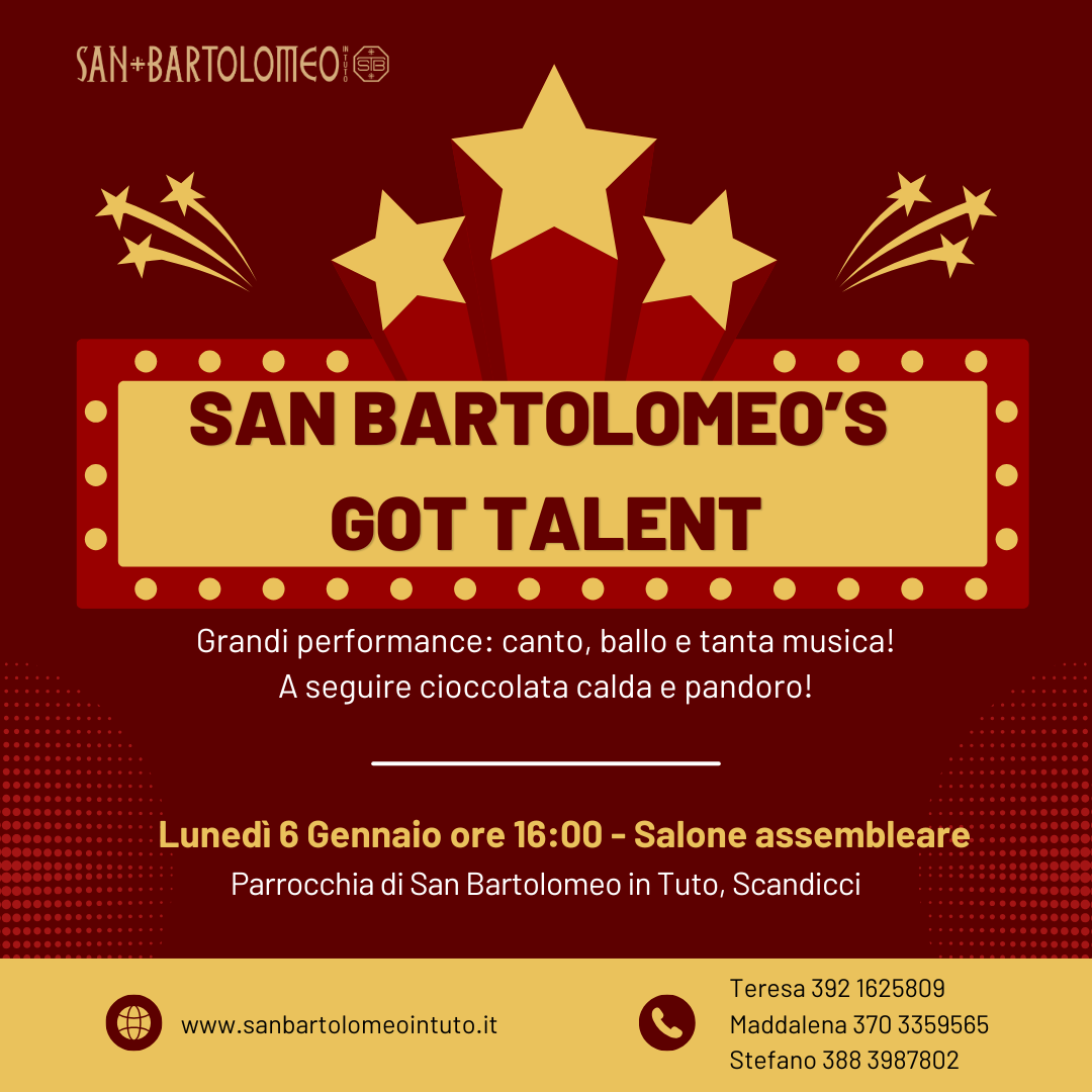 San Bartolomeo's Got Talent - Lo show dei talenti della parrocchia